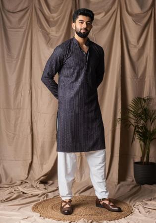 Picture of Shapely Rayon Dark Slate Grey Kurtis & Tunic