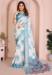 Picture of Pleasing Cotton & Linen Azure Saree