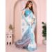 Picture of Pleasing Cotton & Linen Azure Saree