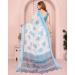 Picture of Pleasing Cotton & Linen Azure Saree