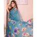 Picture of Excellent Cotton & Linen Dark Sea Green Saree