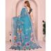 Picture of Excellent Cotton & Linen Dark Sea Green Saree