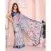 Picture of Elegant Cotton & Linen Grey Saree