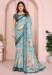 Picture of Charming Cotton & Linen Dark Sea Green Saree