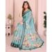 Picture of Charming Cotton & Linen Dark Sea Green Saree
