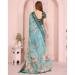 Picture of Charming Cotton & Linen Dark Sea Green Saree