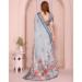 Picture of Sightly Cotton & Linen Light Slate Grey Saree