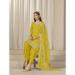 Picture of Taking Silk Orange Straight Cut Salwar Kameez
