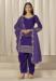 Picture of Silk Midnight Blue Straight Cut Salwar Kameez