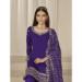 Picture of Silk Midnight Blue Straight Cut Salwar Kameez