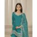 Picture of Graceful Silk Teal Straight Cut Salwar Kameez