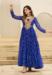 Picture of Comely Georgette Midnight Blue Readymade Gown