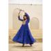 Picture of Comely Georgette Midnight Blue Readymade Gown