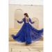 Picture of Comely Georgette Midnight Blue Readymade Gown