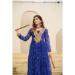 Picture of Comely Georgette Midnight Blue Readymade Gown
