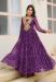 Picture of Lovely Georgette Purple Readymade Gown