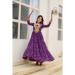 Picture of Lovely Georgette Purple Readymade Gown