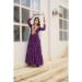 Picture of Lovely Georgette Purple Readymade Gown