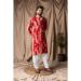 Picture of Alluring Silk Fire Brick Kurtis & Tunic