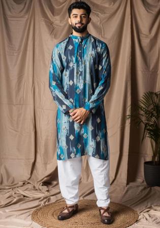 Picture of Wonderful Silk Dark Slate Grey Kurtis & Tunic