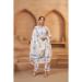 Picture of Stunning Cotton Azure Straight Cut Salwar Kameez