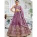 Picture of Graceful Organza Rosy Brown Lehenga Choli