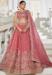 Picture of Well Formed Organza Pink Lehenga Choli