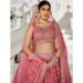 Picture of Well Formed Organza Pink Lehenga Choli