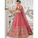 Picture of Well Formed Organza Pink Lehenga Choli