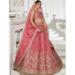 Picture of Well Formed Organza Pink Lehenga Choli