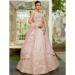 Picture of Pleasing Organza Beige Lehenga Choli