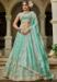 Picture of Gorgeous Organza Cadet Blue Lehenga Choli