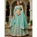 Picture of Gorgeous Organza Cadet Blue Lehenga Choli