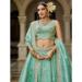 Picture of Gorgeous Organza Cadet Blue Lehenga Choli