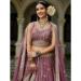 Picture of Fascinating Organza Dark Olive Green Lehenga Choli