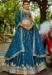 Picture of Comely Organza Teal Lehenga Choli