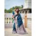Picture of Shapely Silk Light Steel Blue Saree
