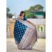 Picture of Shapely Silk Light Steel Blue Saree