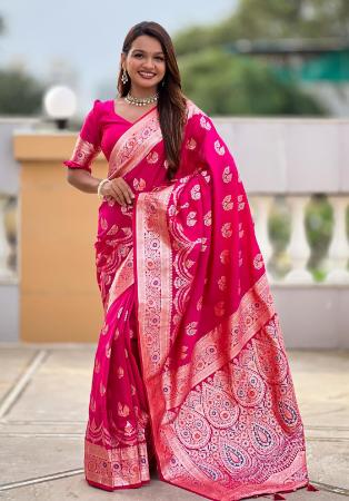 Picture of Charming Silk Deep Pink Saree