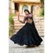 Picture of Well Formed Rayon Black Readymade Gown