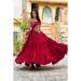 Picture of Excellent Rayon Maroon Readymade Gown