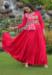Picture of Charming Rayon Crimson Readymade Gown