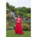 Picture of Charming Rayon Crimson Readymade Gown