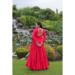 Picture of Charming Rayon Crimson Readymade Gown