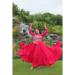 Picture of Charming Rayon Crimson Readymade Gown