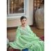 Picture of Elegant Linen Medium Aqua Marine Saree