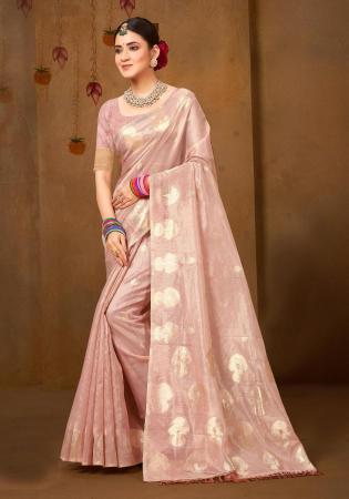 Picture of Amazing Cotton & Silk Burly Wood Saree