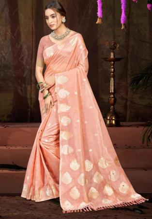 Picture of Beautiful Cotton & Silk Wheat Saree