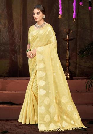 Picture of Appealing Cotton & Silk Khaki Saree