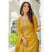 Picture of Lovely Chiffon Golden Rod Readymade Salwar Kameez